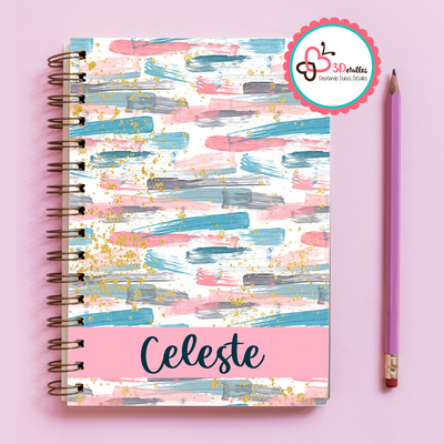 Libreta Brush Celeste