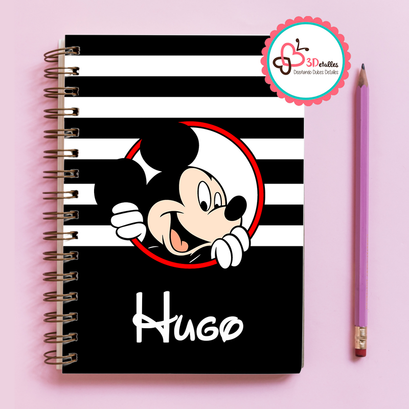 Libreta Mickey sonrisa