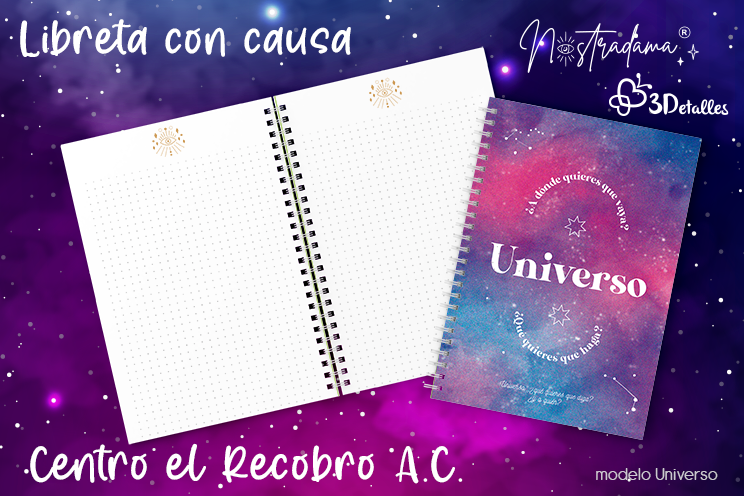 Libreta con causa UNIVERSO